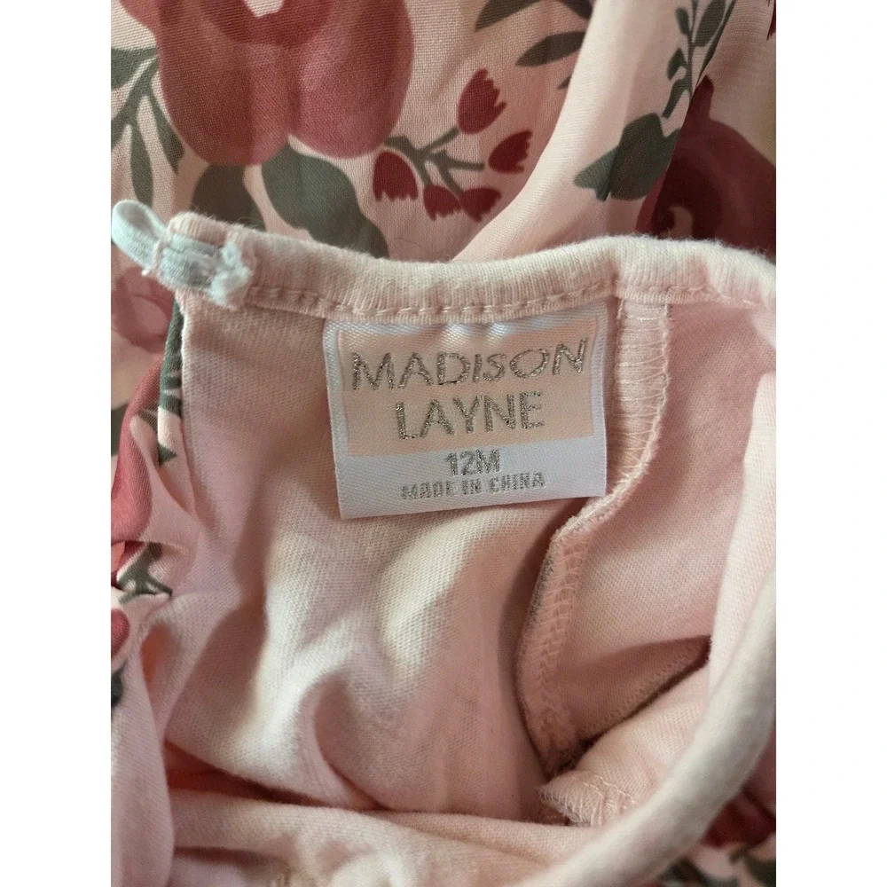 Baby Girl 12M Bundle Tahari Gingham Dress Btween Butterfly Madison Layne Floral‎